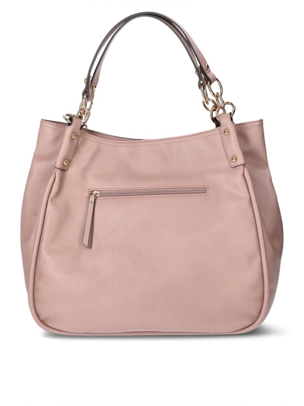 Jessica Simpson Blush Pink Leather Shoulder Bag with Gold Hardware - Picture 2 of 14